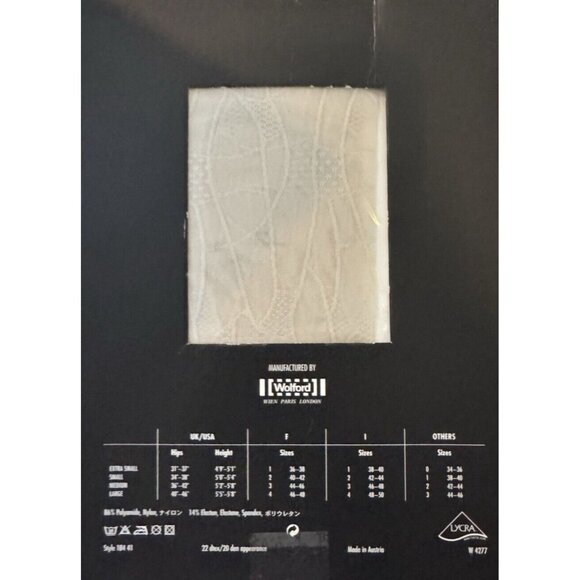 Wolford Giorgio Armani 20 den Textured Tights Size: Medium Color: Sabbia 18441 - Picture 3 of 7